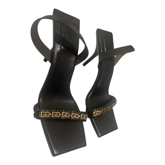 Givenchy G Sandals Square Toe Stiletto Heels Party Formal Mismatched Size 6/7 - Picture 5 of 11